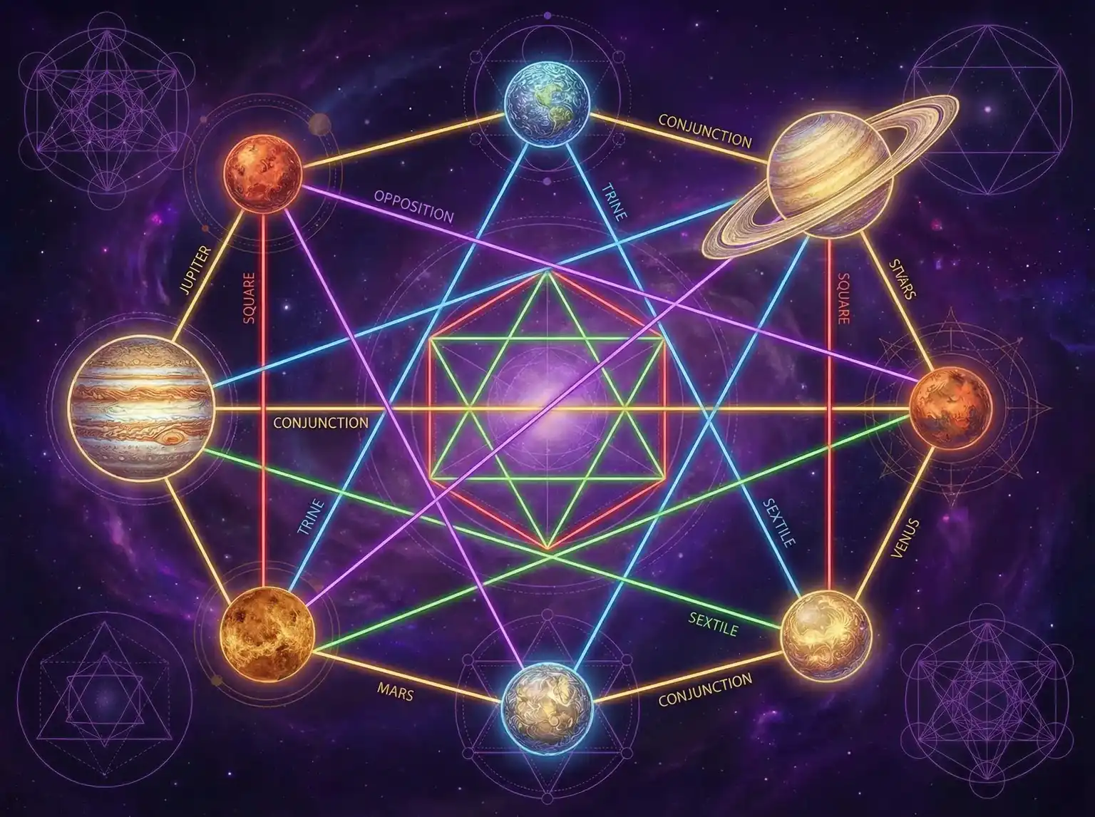 行星相位解读 - 2019年秋霞最新电影 | 占星学进阶